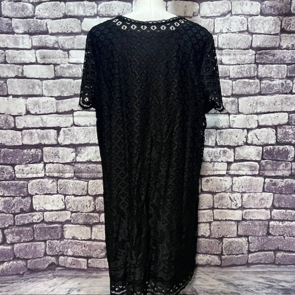 Isaac Mizrahi Pullover Lace Short Sleeve Dress Size 2X - Picture 5 of 8